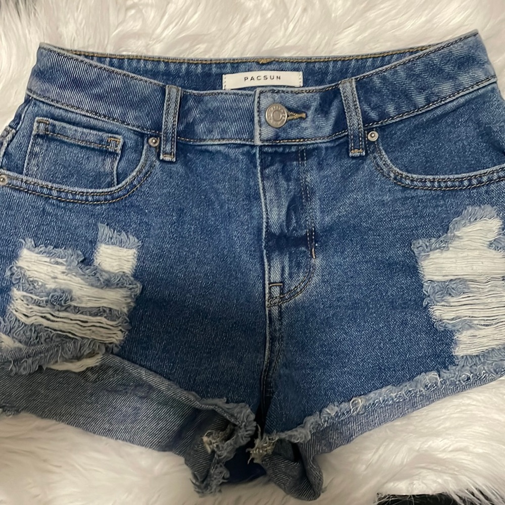pacsun high rise festival shorts